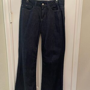 Joe’s Jeans dark wash wide leg jeans waist 28”inseam 29” excellent condition